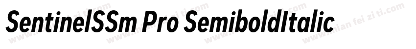 SentinelSSm Pro SemiboldItalic字体转换